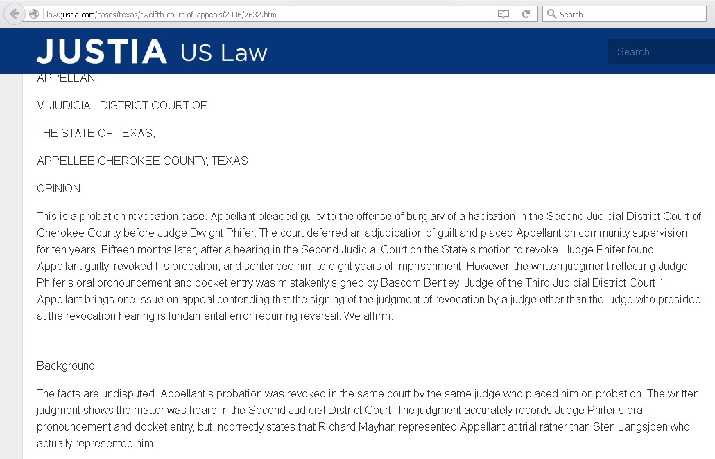 Wrong attorneys and wrong judges signature on conviction